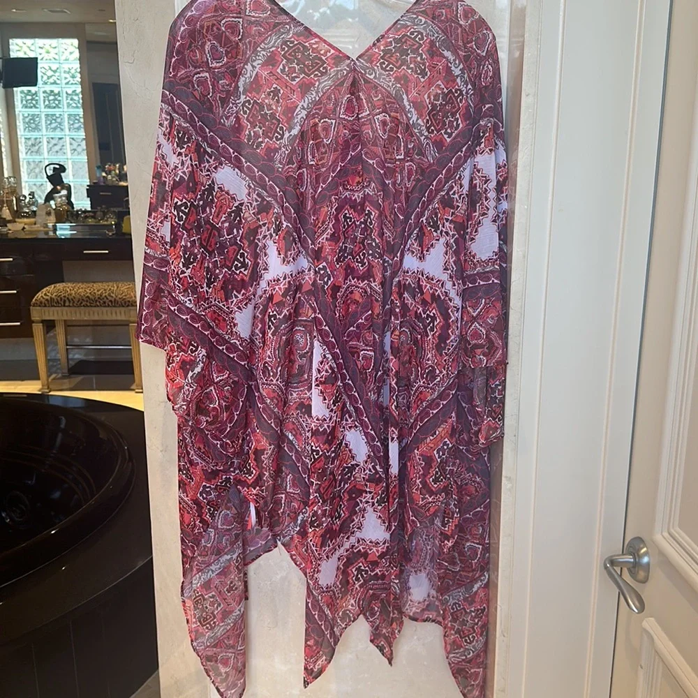 NWOT BECCA COVERUP Boho Chic Kimono O/S
